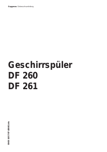 Bedienungsanleitung Gaggenau DF260160 Geschirrspüler