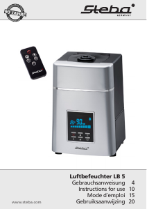 Manual Steba LB 5 Humidifier