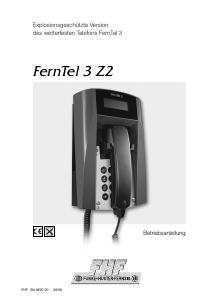 Bedienungsanleitung FHF FernTel 3 Z2 Telefon