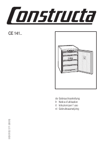 Bedienungsanleitung Constructa CE141201 Gefrierschrank