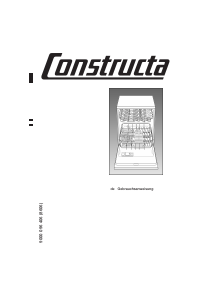 Bruksanvisning Constructa CG463J5 Diskmaskin
