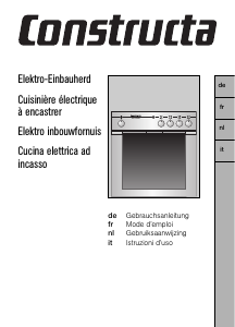 Mode d’emploi Constructa CH12850 Cuisinière