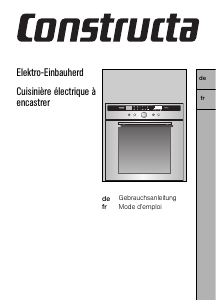 Bedienungsanleitung Constructa CF28870 Backofen