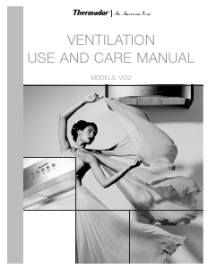 Handleiding Thermador VCI21CS Afzuigkap