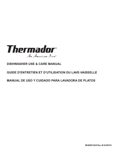 Manual de uso Thermador DWHD410HFM Lavavajillas
