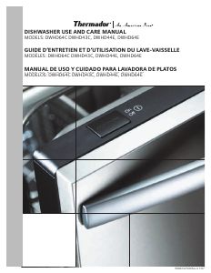 Manual de uso Thermador DWHD43CF Lavavajillas