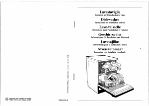 Manual Smeg PL423EB Dishwasher