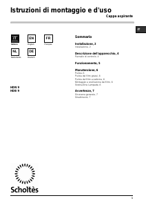 Manuale Scholtès HDN 9 Cappa da cucina