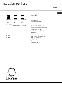 Bedienungsanleitung Scholtès HP 90 I Dunstabzugshaube