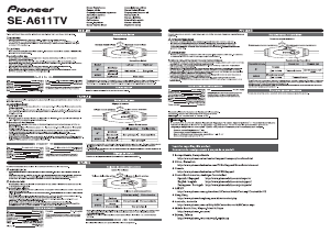 Handleiding Pioneer SE-A611TV Koptelefoon