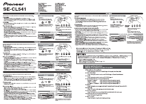 Manual de uso Pioneer SE-CL541 Auriculares