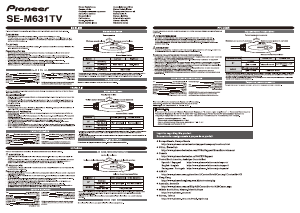 Руководство Pioneer SE-M631TV Наушники