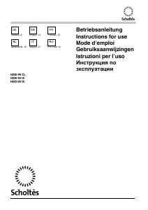 Handleiding Scholtès HSB 99 Afzuigkap