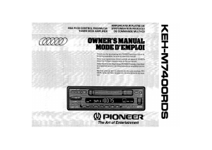 Manual de uso Pioneer KEH-M7400RDS Radio para coche