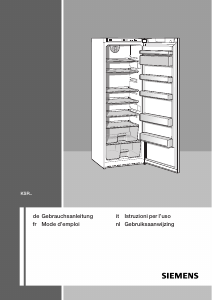 Bedienungsanleitung Siemens KS38RA05 Kühlschrank