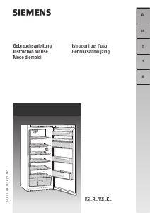 Bedienungsanleitung Siemens KS34R425IE Kühlschrank