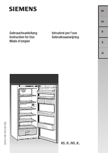 Instrukcja Siemens KS38RA90GB Lodówka