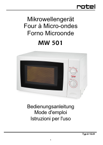 Manuale Rotel MW 501 Microonde