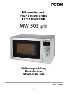 Bedienungsanleitung Rotel MW 503 Mikrowelle