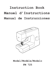 Manual de uso Janome FM 725 Máquina de coser