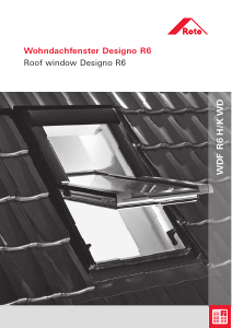 Manual de uso Roto Designo WDF R6 H/K WD Ventana de tejado