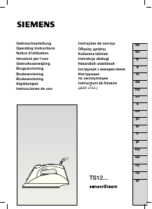 Kullanım kılavuzu Siemens TS12150 Ütü