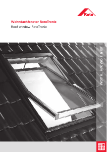 Manual Roto Designo WDT R6 H/K WD EF Fereastră de acoperiș