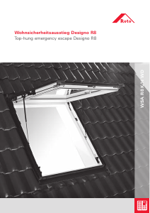 Manuale Roto Designo WSA R8 K/H WD Finestra da tetto