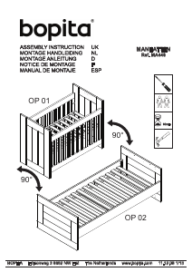 Manual Bopita Manhatten Cot