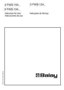 Manual de uso Balay 3FWS1240 Vinoteca