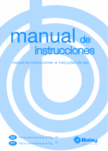 Manual de uso Balay 3EB716X Placa