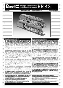 Bedienungsanleitung Revell set 02157 Trains Dampflokomotive