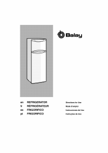 Mode d’emploi Balay 3FEB2515 Réfrigérateur combiné