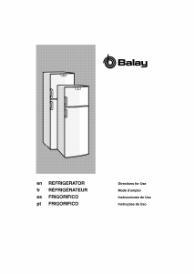 Mode d’emploi Balay 3FEB2710 Réfrigérateur combiné