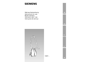 Mode d’emploi Siemens VS07G1840 Aspirateur
