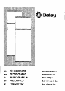 Bedienungsanleitung Balay 3FS3641BR1 Kühl-gefrierkombination