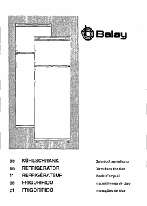 Bedienungsanleitung Balay 3FS3651BR1 Kühl-gefrierkombination