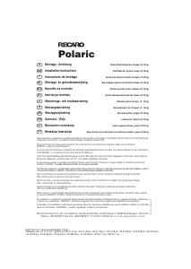 Handleiding Recaro Polaric Autostoeltje