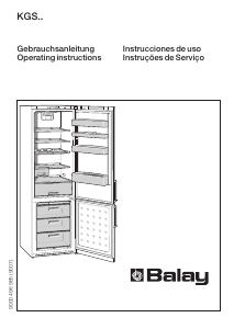 Manual de uso Balay 3KEB5601 Frigorífico combinado