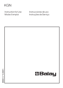 Manual de uso Balay 3KFB7815 Frigorífico combinado