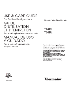 Manual de uso Thermador T24IR70FSS Refrigerador