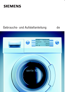 Bedienungsanleitung Siemens WIQ1230II Waschmaschine