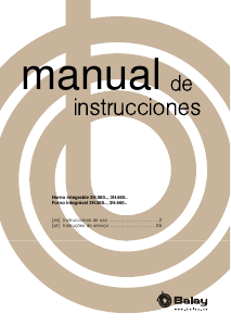 Manual de uso Balay 3HB660XP Horno