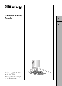 Manual de uso Balay 3BC791XC Campana extractora