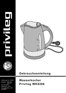 Bedienungsanleitung Privileg WK 8266 Wasserkocher