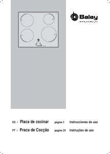 Használati útmutató Balay 3ET820LP Főzőlap