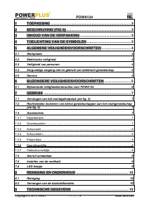 Handleiding Powerplus POWX314 Multitool