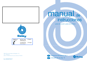Manual de uso Balay 3ETX378B Placa