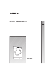 Bedienungsanleitung Siemens WM5345AII Waschmaschine