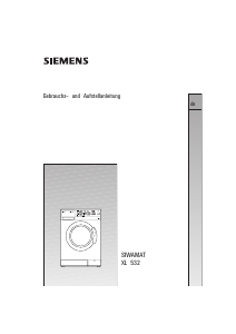 Bedienungsanleitung Siemens WM53250CH Waschmaschine